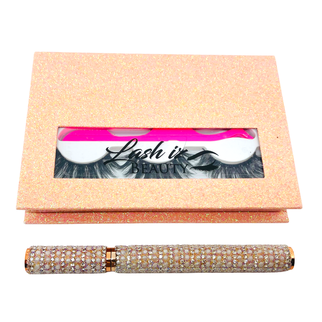 Pink Lash Book w/ Glue Pen