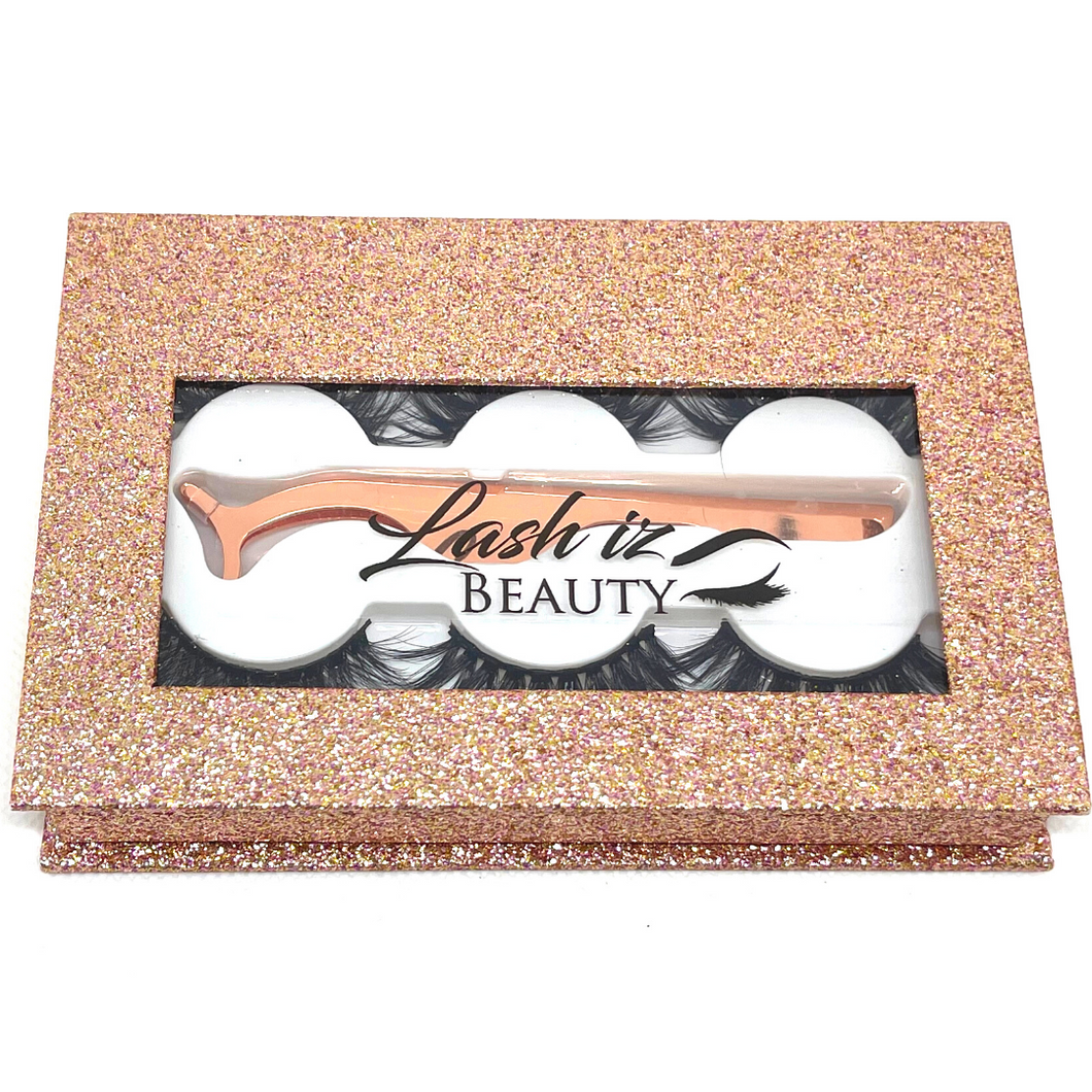 Rose Gold Lash Book